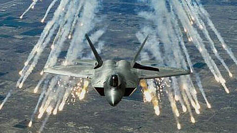Eine F-22A Raptor der US-Luftwaffe. Quelle EPA/TSGT