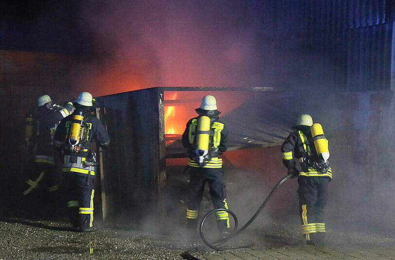 Die Bilder vom Einsatz der Feuerwehr in der Gemeinde Lohkirchen.