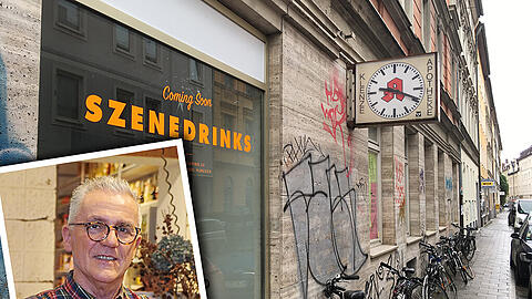 Alkohol ist die beste Medizin: Ab Februar werden hier Spirituosen verkauft. Kleines Foto: Betreiber Franz Huemer.