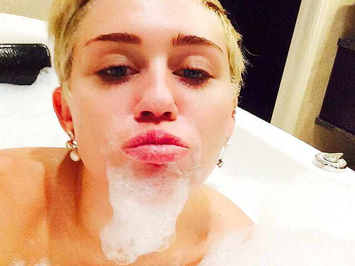 Miley Cyrus: Damenbart als neuer Trend?