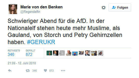 Manch ein Tweet richtete sich dabei auch deutlich gegen politische Parteien in Deutschland.