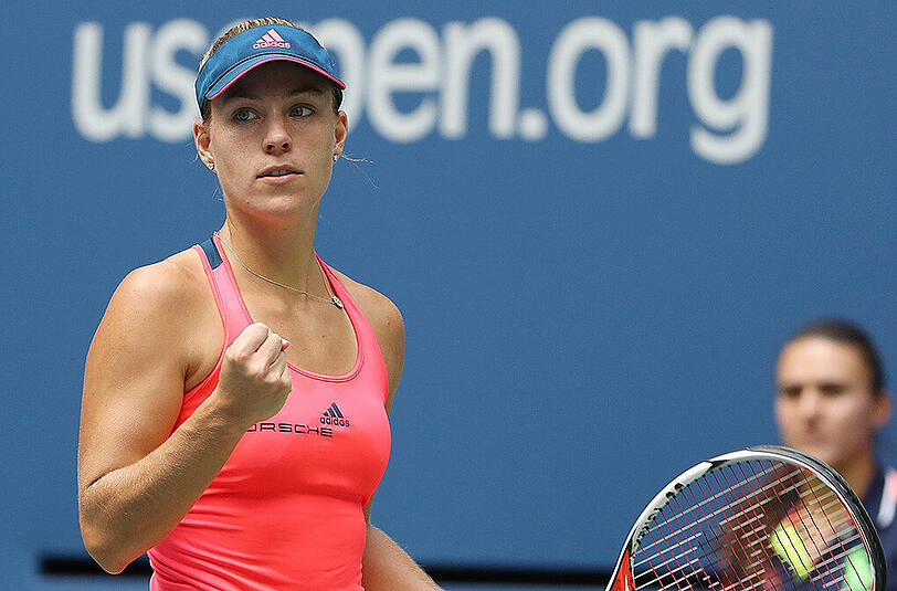 Tritt momentan so dominant und überzeugend auf, dass ein Halbfinal-Aus eine Überraschung wäre: Angelique Kerber.