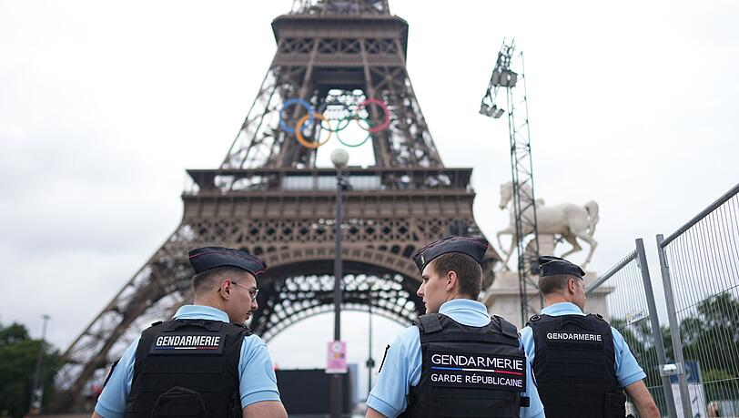 Tausende Sicherheitskräfte schützen die Sommerspiele in Paris.