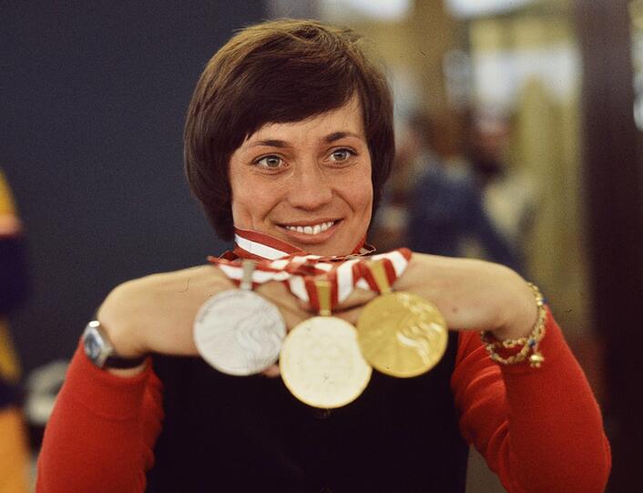 Vor 50 Jahren wurde bei Olympia in Innsbruck aus Rosi Mittermaier (&dagger;72) die Gold-Rosi.