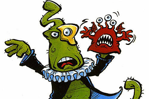 Uaaah! Monstermäßig ist diese Comic-Figur.