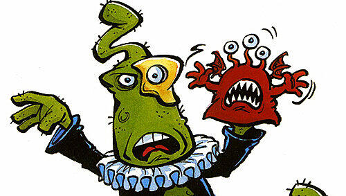Uaaah! Monstermäßig ist diese Comic-Figur. Uaaah! Monstermäßig ist diese Comic-Figur.