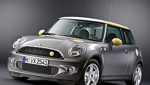 Der zweisitzige "Mini E" Der zweisitzige "Mini E"