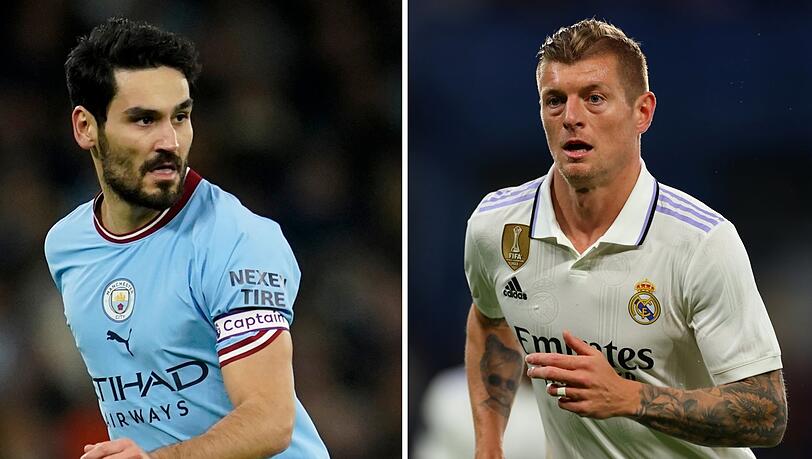 Ilkay Gündogan und Toni Kroos (r.): Zwei deutsche Top-Stars mit Top-Werten – so wie auch Joshua Kimmich. Ilkay Gündogan und Toni Kroos (r.): Zwei deutsche Top-Stars mit Top-Werten – so wie auch Joshua Kimmich.