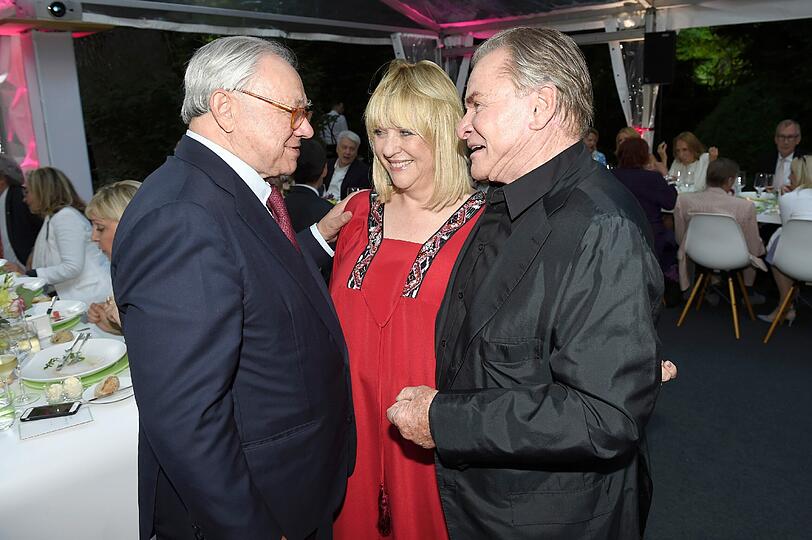 Hubert Burda mit Patricia Riekel und Fritz Wepper