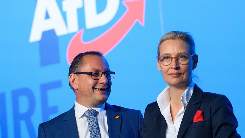 Reicht nach den Massenprotesten gegen die AfD Weglachen oder braucht es andere Maßnahmen? Die Bundesvorsitzenden Tino Chrupalla und Alice Weidel.