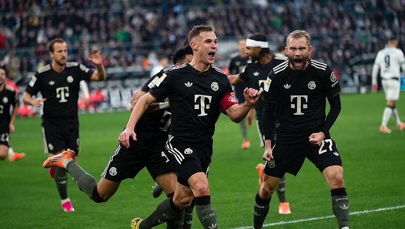 Josuha Kimmich (M) brachte den FC Bayern in Führung. Josuha Kimmich (M) brachte den FC Bayern in Führung.