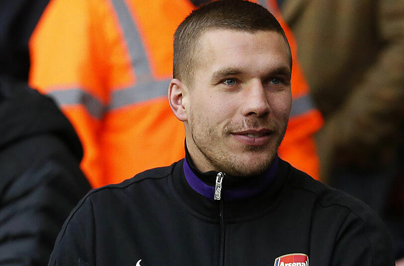 Momentan nur Bankdrücker beim FC Arsenal: Nationalspieler Lukas Podolski.