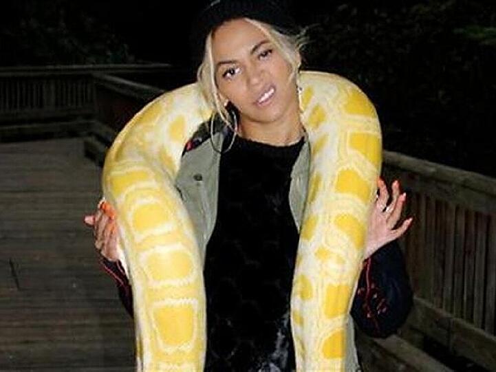 Beyoncé mit Plüsch-Würgeschlange beim Ausflug in den Tierpark