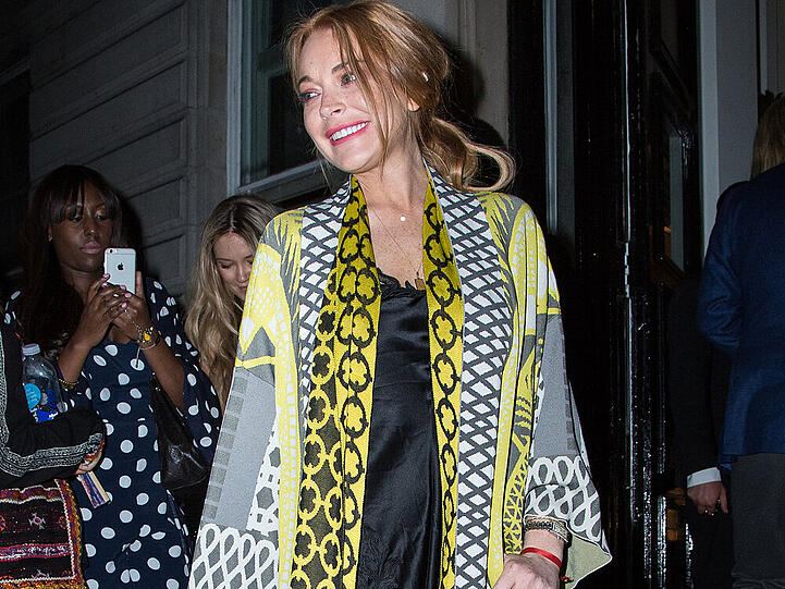 Lindsay Lohan auf einer Party in London