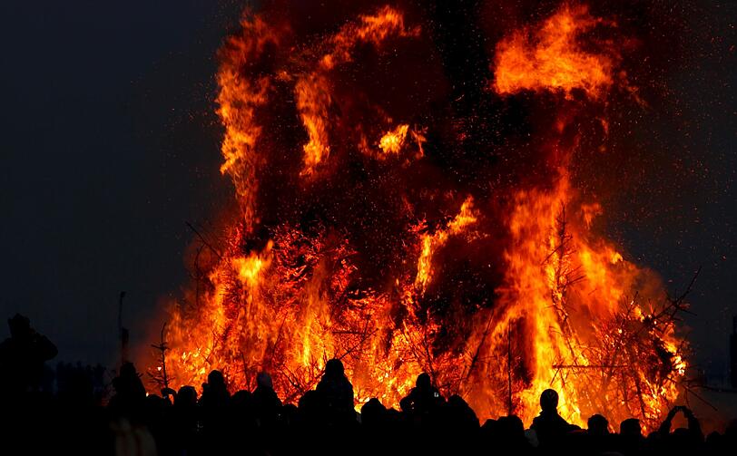 Traditionelles Osterfeuer (Symbolbild)