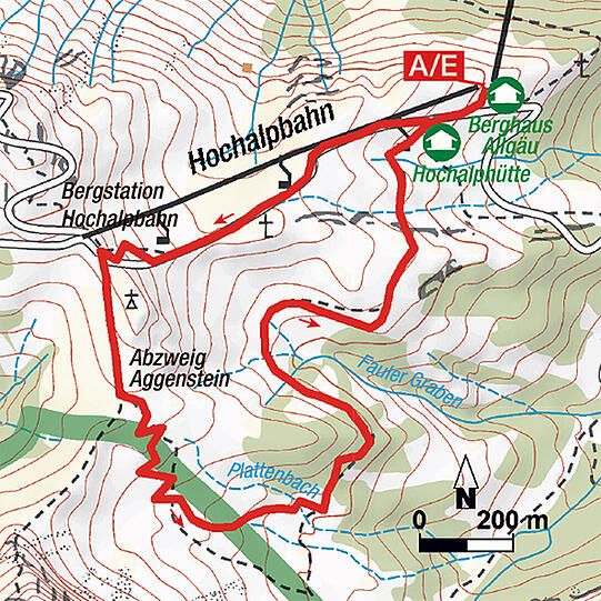 Die Tour zwischen Breitenberg und Aggenstein.