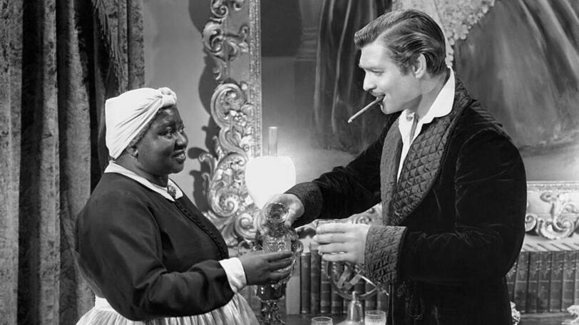 Hattie McDaniel und Clark Gable im Filmklassiker "Vom Winde verweht".
