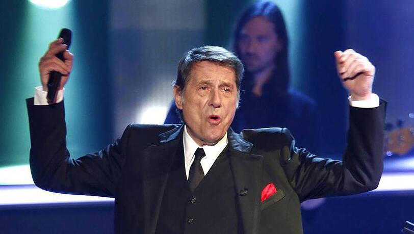 Udo Jürgens bei einem Auftritt in "Willkommen bei Carmen Nebel" im April 2014