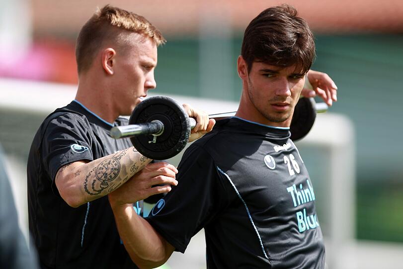 Ackern sie sich gegen Ingolstadt wieder in die Löwen-Startelf? Stürmer Marius Wolf (l.) und Kapitän Chris Schindler.