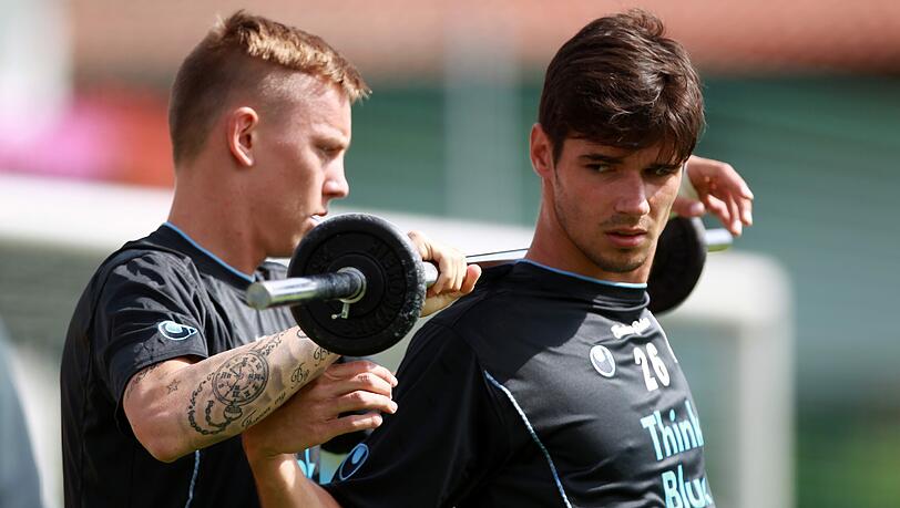 Ackern sie sich gegen Ingolstadt wieder in die Löwen-Startelf? Stürmer Marius Wolf (l.) und Kapitän Chris Schindler. Ackern sie sich gegen Ingolstadt wieder in die Löwen-Startelf? Stürmer Marius Wolf (l.) und Kapitän Chris Schindler.