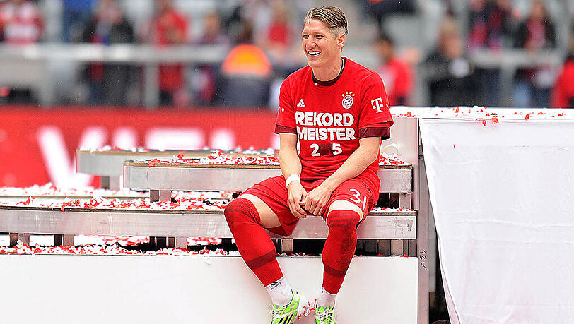 Moment der Ruhe: Bastian Schweinsteiger beim Saisonfinale am 23. Mai gegen den FSV Mainz 05. Moment der Ruhe: Bastian Schweinsteiger beim Saisonfinale am 23. Mai gegen den FSV Mainz 05.