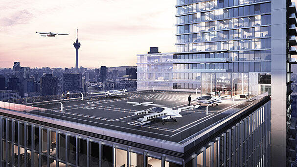 Mit dem Jet ins Büro: So sieht die Zukunftsvision von Lilium Aviation aus. Mit dem Jet ins Büro: So sieht die Zukunftsvision von Lilium Aviation aus.