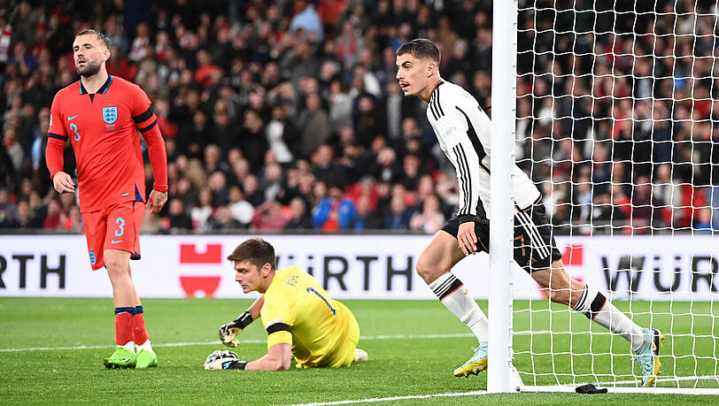 Kai Havertz bejubelt den späten 3:3-Ausgleichstreffer. Kai Havertz bejubelt den späten 3:3-Ausgleichstreffer.
