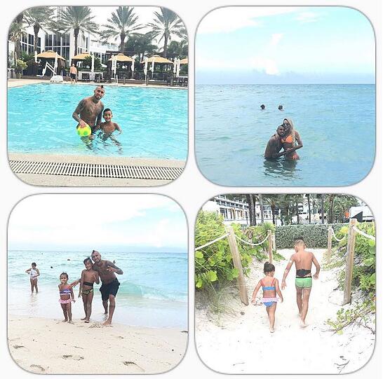 Im Urlaub verbracht Arturo Vidal vor allem viel Zeit mit der Familie.