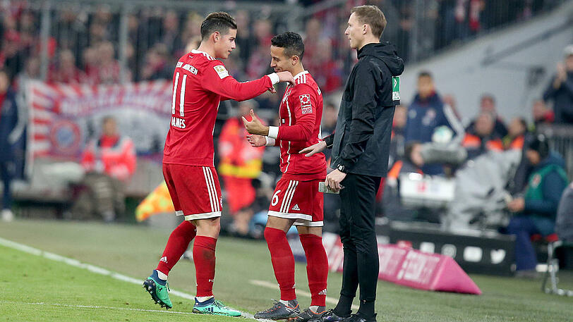 Thiago: Note 3 - Kam in den letzten 25 Minuten für James rein. Ersetzte den Kolumbianer positionsgetreu und übernahm sofort die Kontrolle in der Mittelfeldzentrale.