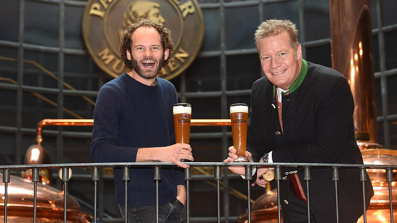 Verstehen sich gut: Maxi Schafroth (l.), neuer Fastenprediger am Nockherberg, und Paulaner-Chef Andreas Steinfatt.