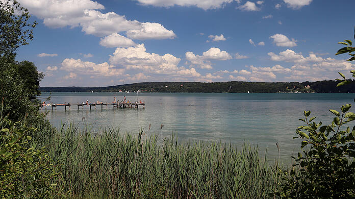 Der Mann sprang von einem Steg aus ins Wasser. (Archivbild)