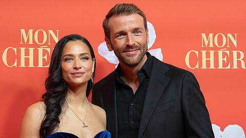 Amira Aly und Christian D&uuml;ren erwarten ihr erstes gemeinsames Kind.