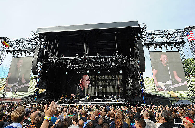 Bruce Springsteen begeisterte bei seinem Auftritt im Olympiastadion am 17. Juni 2016.