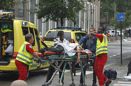 Blut, Zerstörung und Tränen - eine gigantische Explosion hat Oslo erschüttert - die Bilder vom Terror.