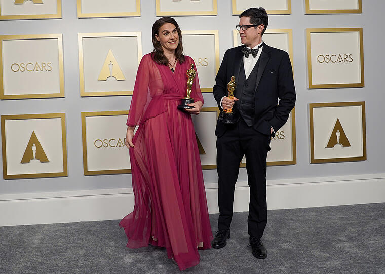 Top: Schlicht und sooo schön zeigte sich Alice Doyard. Sie gewann auch einen Oscar für den besten Dokumentar-Kurzfilm.