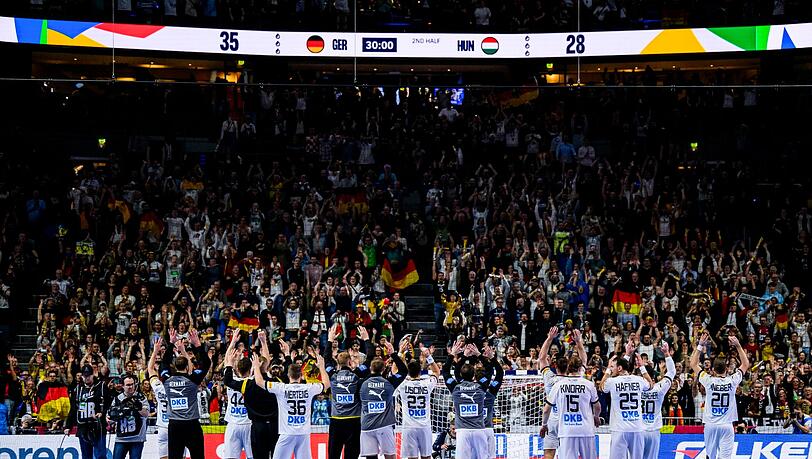 Beim Sieg der deutschen Handballer gegen Ungarn wurden die Zuschauer zum achten Mann.