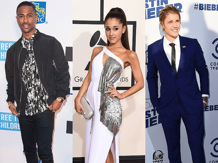 Ariana Grande ist das Streitobjekt zwischen Big Sean (l.) und Justin Bieber
