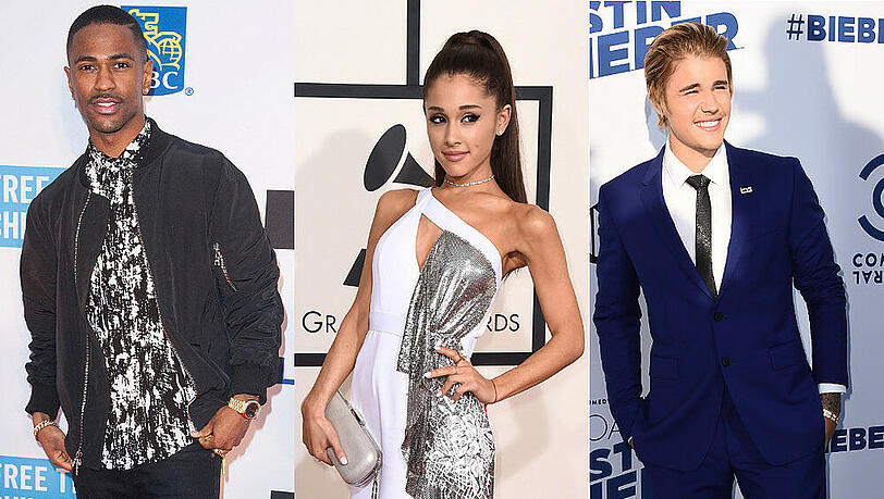 Ariana Grande ist das Streitobjekt zwischen Big Sean (l.) und Justin Bieber Ariana Grande ist das Streitobjekt zwischen Big Sean (l.) und Justin Bieber