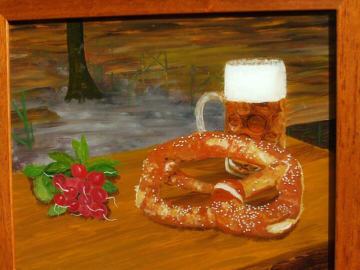 Inspiriert durch ein Biergarten-Erlebnis: das Biergarten-Stillleben.