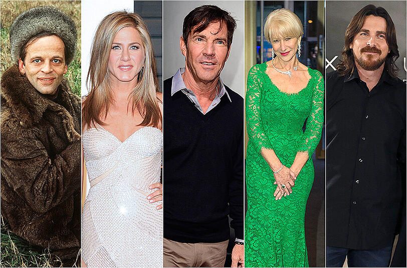 Hollywood-Stars wie Jennifer Aniston, Christian Bale und Dennis Quaid haben bereits unterhaltsame Ausraster am Filmset hingelegt.