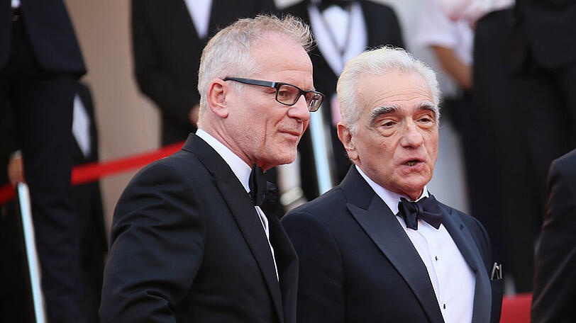 Festivaldirektor Thierry Fremaux (l.) mit Regisseur Martin Scorsese