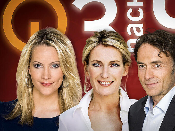 Judith Rakers (l.), Maria Furtwängler und Giovanni di Lorenzo: Die "3nach9"-Moderatoren der Jubiläumssendung am 14. November