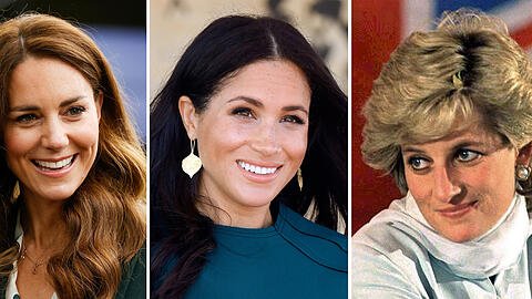Royale Ehefrauen: Herzogin Kate, Herzogin Meghan und Schwiegermutter Prinzessin Diana
