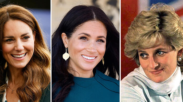 Royale Ehefrauen: Herzogin Kate, Herzogin Meghan und Schwiegermutter Prinzessin Diana