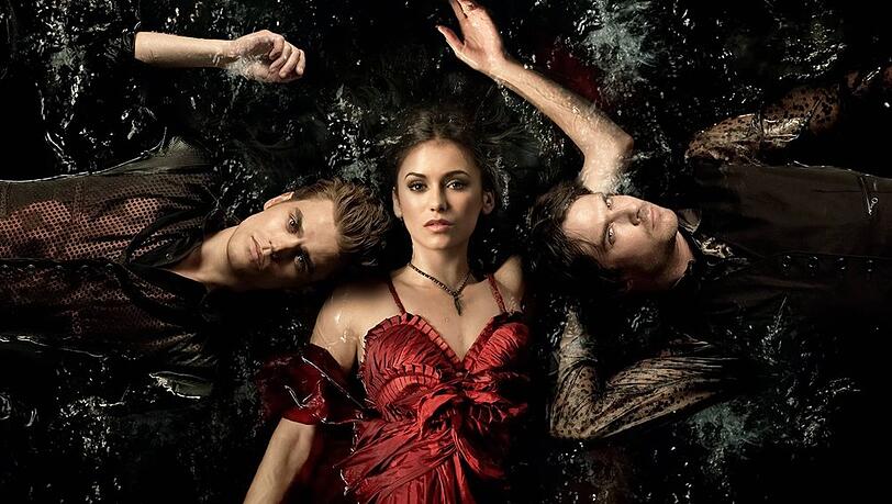 Die Stars aus "Vampire Diaries": Paul Wesley, Nina Dobrev, Ian Somerhalder.