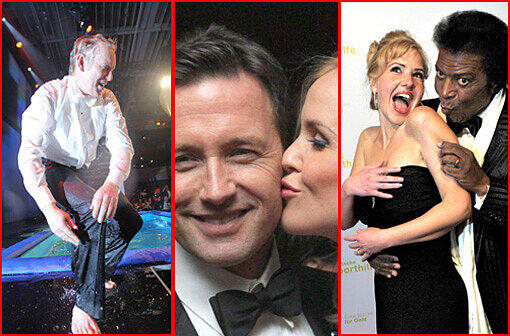 Promi-Party: Beim Ball des Sports wird viel gebusselt. Kerner macht sich ordentlich nass...
