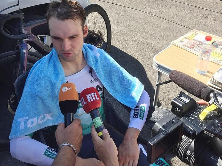 Maximilian Schachmann vom Team Bora-hansgrohe musste verletzungsbedingt die Tour de France aufgeben.