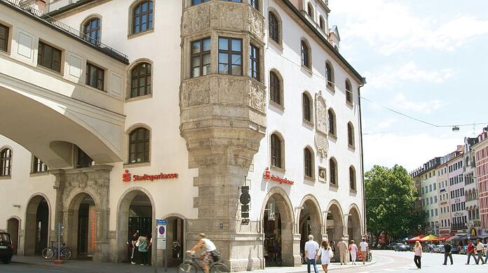 Die Zentrale der Stadtsparkasse München im Tal.
