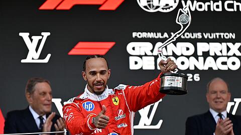 Lewis Hamilton stellte in Monaco den Podiumsrekord von Ayrton Senna ein.