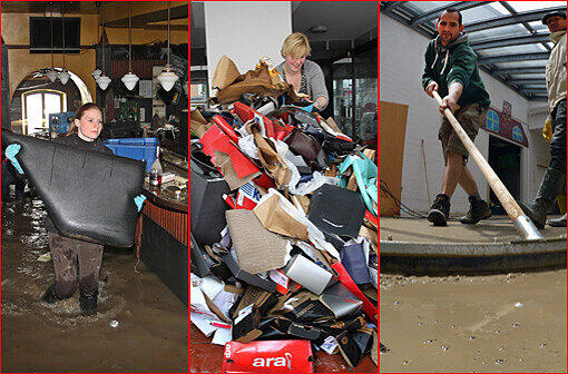 Nach dem Jahrhundert-Hochwasser: Die Aufräum-Bilder.
